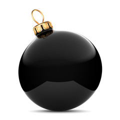 Black Christmas ball