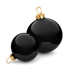 Black Christmas ball