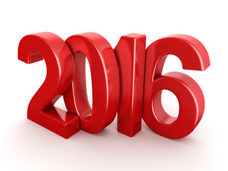 2016 New Year digits