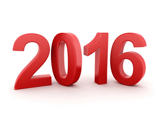  2016 New Year digits