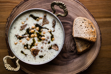 Turkish Yuvalama Soup.
