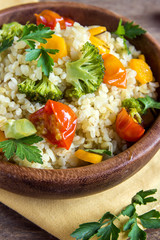 bulgur with vegetables