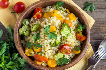 bulgur with vegetables