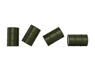 3D rendering khaki barrels