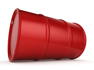 3D rendering red barrel