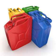 3D rendering jerrycans