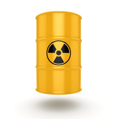 3D rendering radioactive barrel