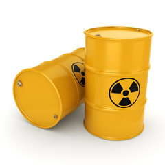 3D rendering radioactive barrels