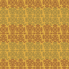 Ethnic Seamless Pattern in Tribal Style