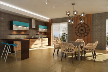 Modern house interior