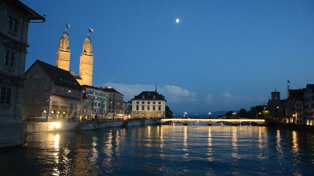 Z&uuml;rich am Abend