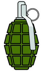 Fototapeta premium Military grenade icon