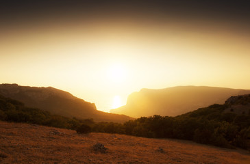 Sunset View to Cape Aya and Laspi Bay (Crimea, Ukraine 2016)