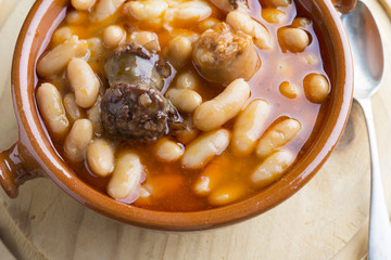 Fabada Asturiana typical food spanish