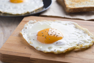 Eggs fried