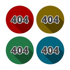 404 Not found error sign