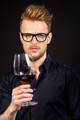 male sommelier