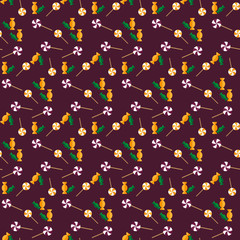 Halloween vector pattern.