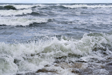 cold northern Baltic Sea, the waves, the wind storm
