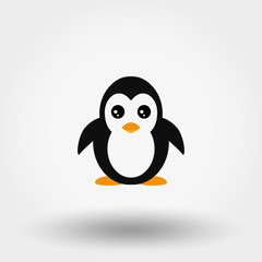 Penguin. Vector icon.