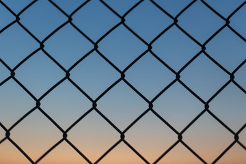 Fototapeta premium evening fence background