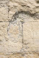 Sandstone wall texture.