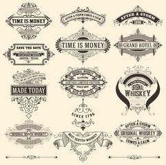 Mega pack of banners and labels