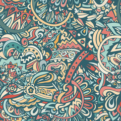 Seamless pattern doodle background