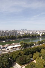 La Seine à Paris, vue aérienne 
