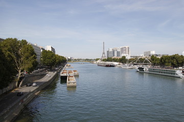 Fototapeta na wymiar La Seine à Paris