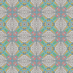 Abstract  vintage ethnic seamless pattern ornament