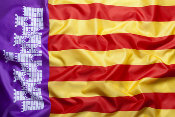 Textile flag of Majorca