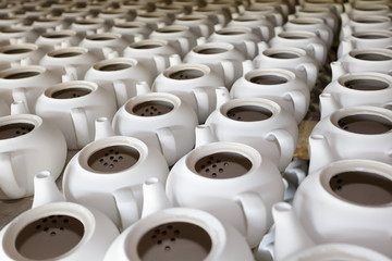 Obraz premium Porcelain clay, porcelain production