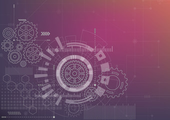 Abstract Technology Background