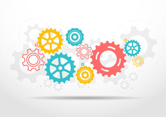 Gear contemporary mechanical background