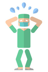 オペ、手術：慌てる
