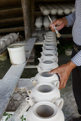 Porcelain clay, porcelain production