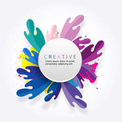 Fototapeta na wymiar Creative logo. Colorful logo. geometric icon.