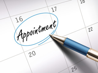 appointment word marked