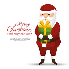 card merry christmas and new year design isolated vector illustration eps 10