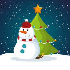 card merry christmas and new year design isolated vector illustration eps 10