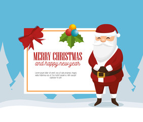 card merry christmas and new year design isolated vector illustration eps 10
