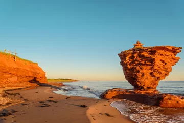 Photo sur Plexiglas Côte Côte de l& 39 océan au lever du soleil
