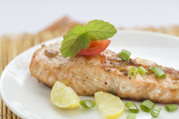 A food is fried fish and vegetable.
