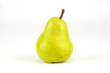single pear isolated on white background