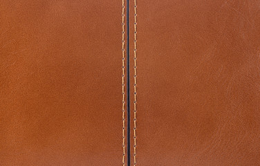 Fototapeta premium Brown leather texture background