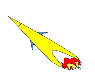 Naklejka premium Rocket