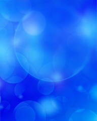 Blue abstract background circle lights bokeh