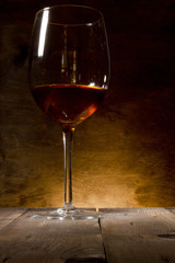 Glass of red wine