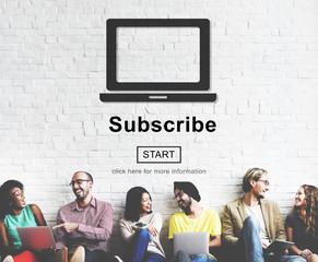 Subscribe Advertising Marketing Membership Concept